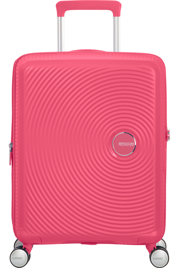American Tourister Soundbox Spinner Expandable 55cm  Krikľavá ružová