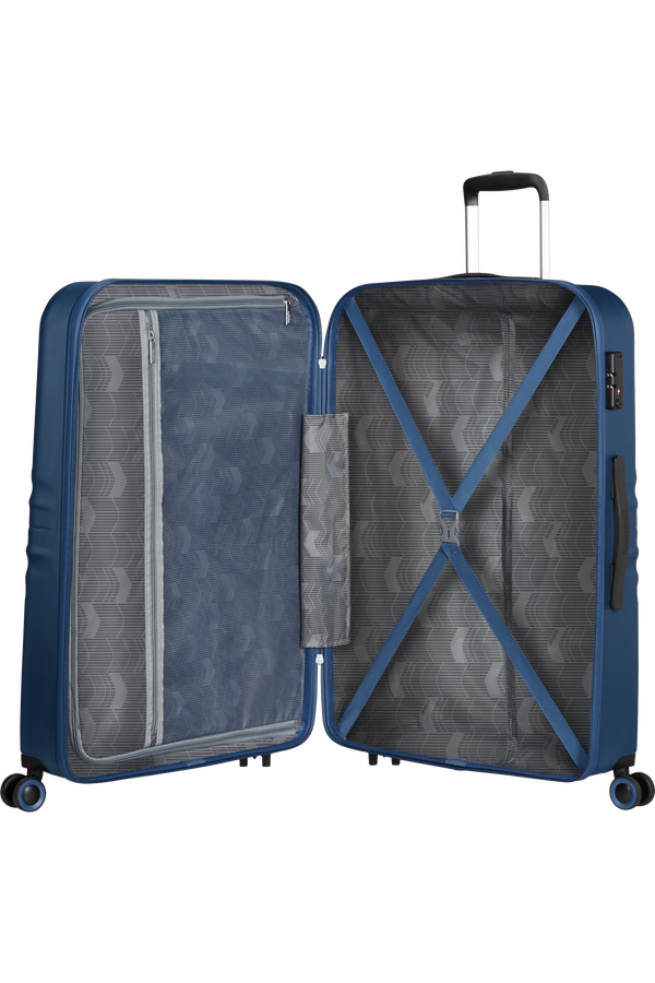 American Tourister Wavetwister Spinner TSA 77cm  Tmavá námornícka