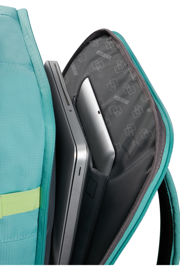 American Tourister Take2cabin Casual Backpack M  Dusty Turquoise/Lime American Tourister Take2cabin Casual Backpack M  Dusty Turquoise/Lime