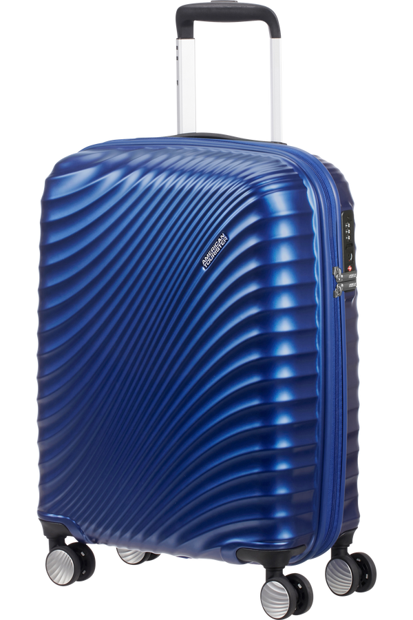 American Tourister Jetglam Spinner 55cm  Kovová modrá