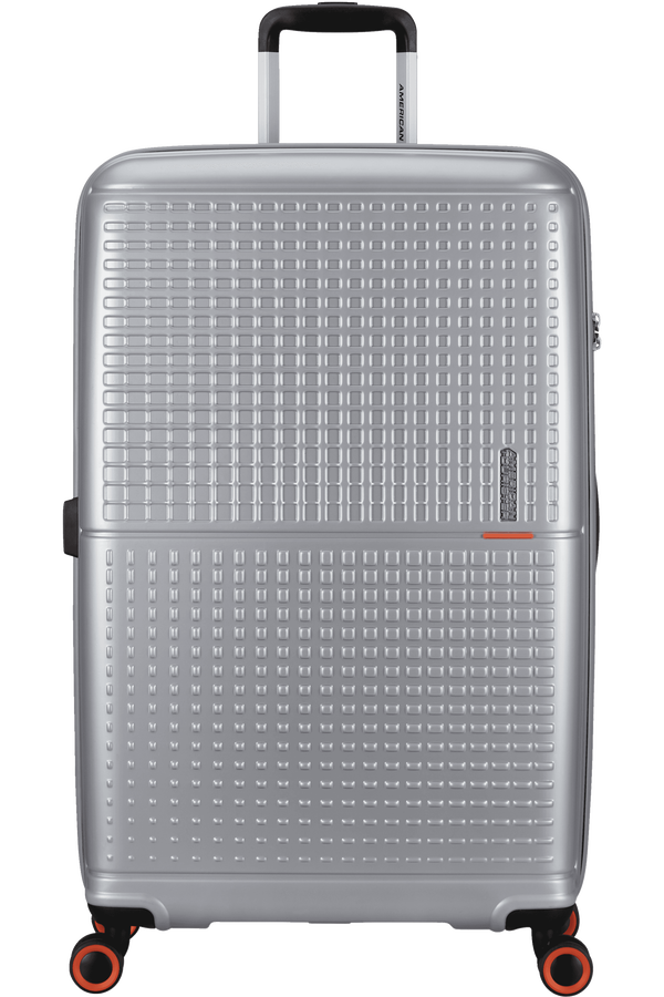 American Tourister Geopop Spinner 77/28 Tsa. 77cm  Kovová strieborná