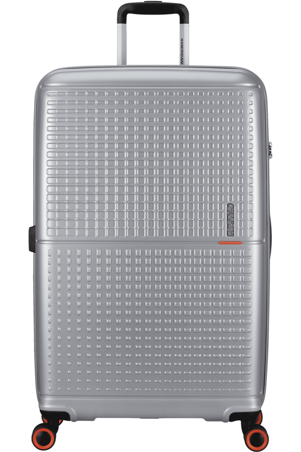American Tourister Geopop Spinner 77/28 Tsa. 77cm Kovová strieborná