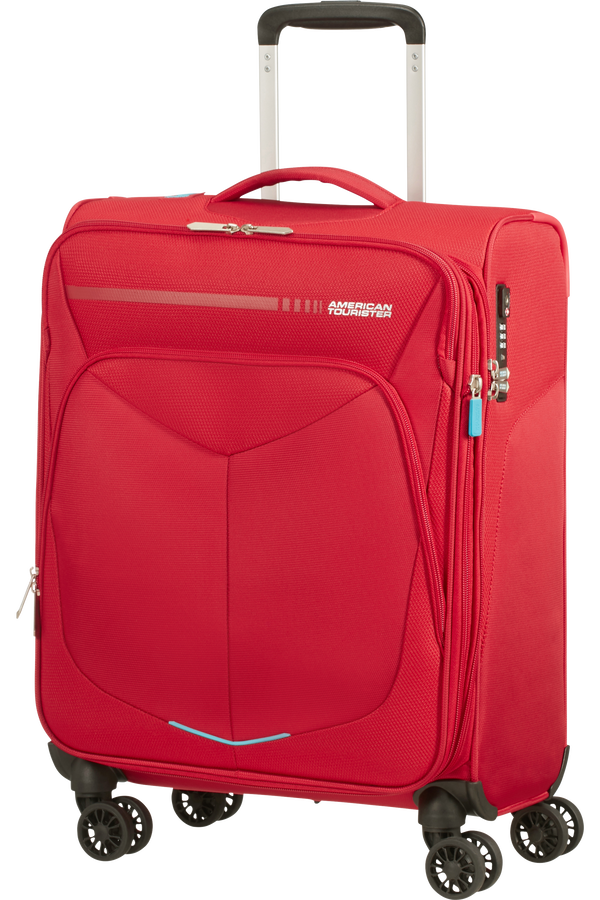 American Tourister Summerfunk Spinner Exp TSA 55cm  Červená