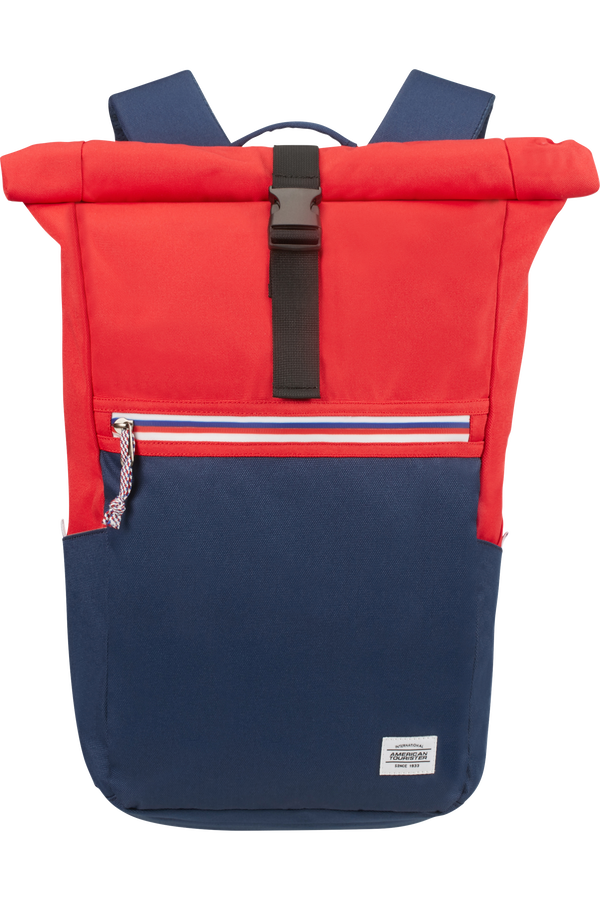 American Tourister Upbeat Rolltop Laptop Backpack Zip 14.1'  Modrá/červená