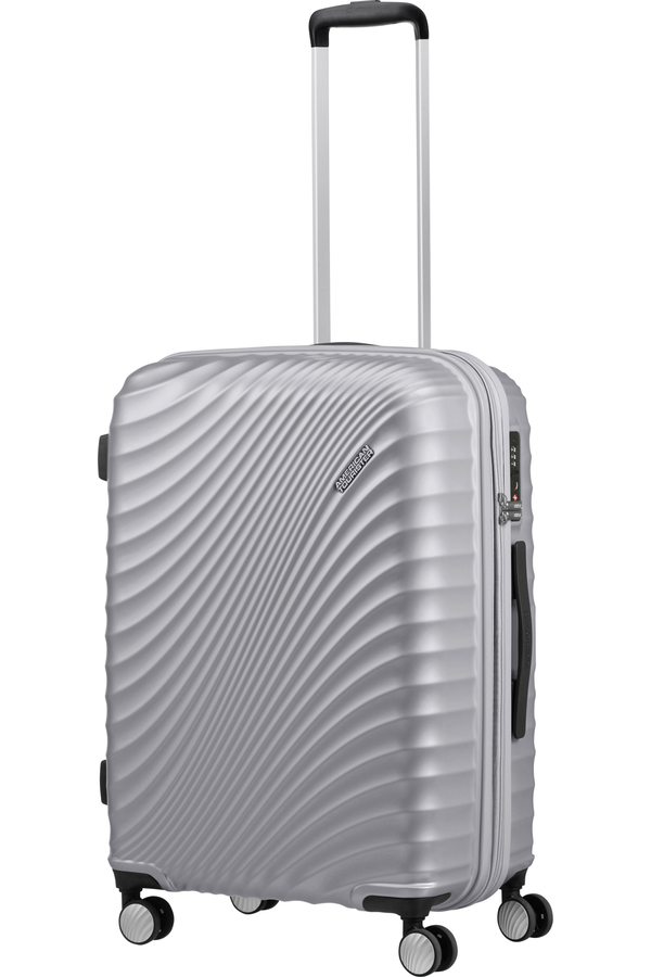 American Tourister Jetglam Spinner 67cm  Kovová strieborná