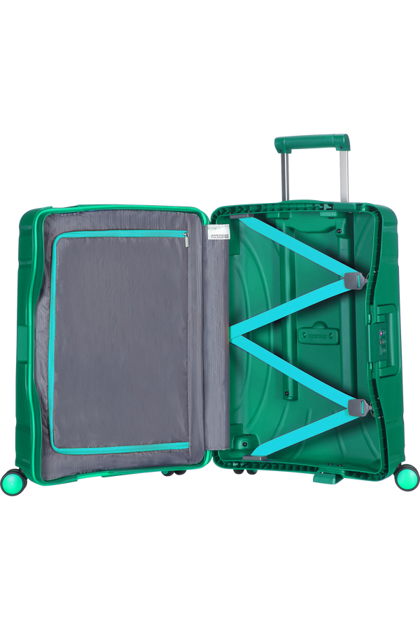 American Tourister Lock'n'Roll 4-wheel cabin baggage Spinner suitcase 40x55x20cm Vivid Green