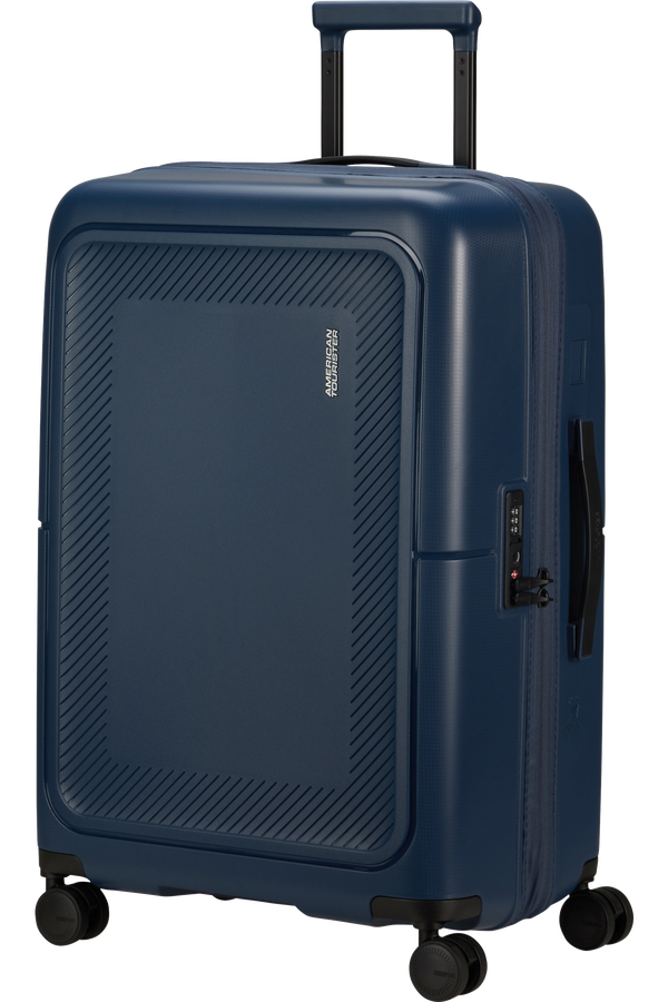 American Tourister DashPop Spinner Expandable TSA 67cm Polnočn&aacute; modr&aacute;