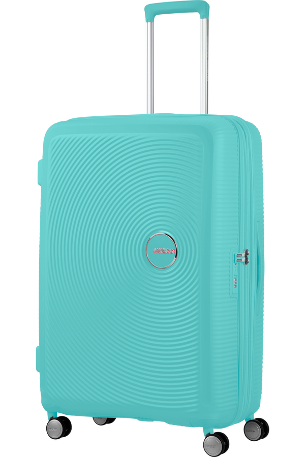 American Tourister Soundbox Spinner TSA Expandable 77cm  Poolside Blue American Tourister Soundbox Spinner TSA Expandable 77cm  Poolside Blue