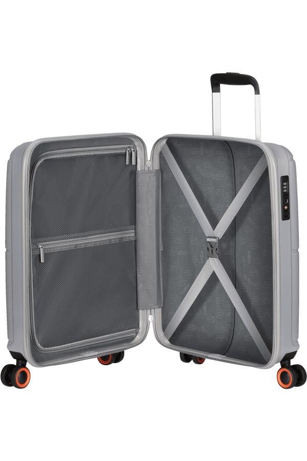 American Tourister Geopop Spinner 55/20 Tsa. 55cm  Kovová strieborná