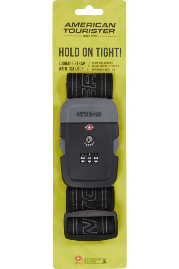 American Tourister American Tourist. Ta Luggage Belt TSA  Čierna/siv&aacute;