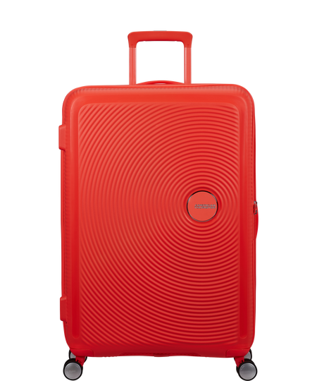 SoundBox 77cm Veľk&yacute; kufor | American Tourister SoundBox Spinner TSA Expandable 77cm  Neon Orange