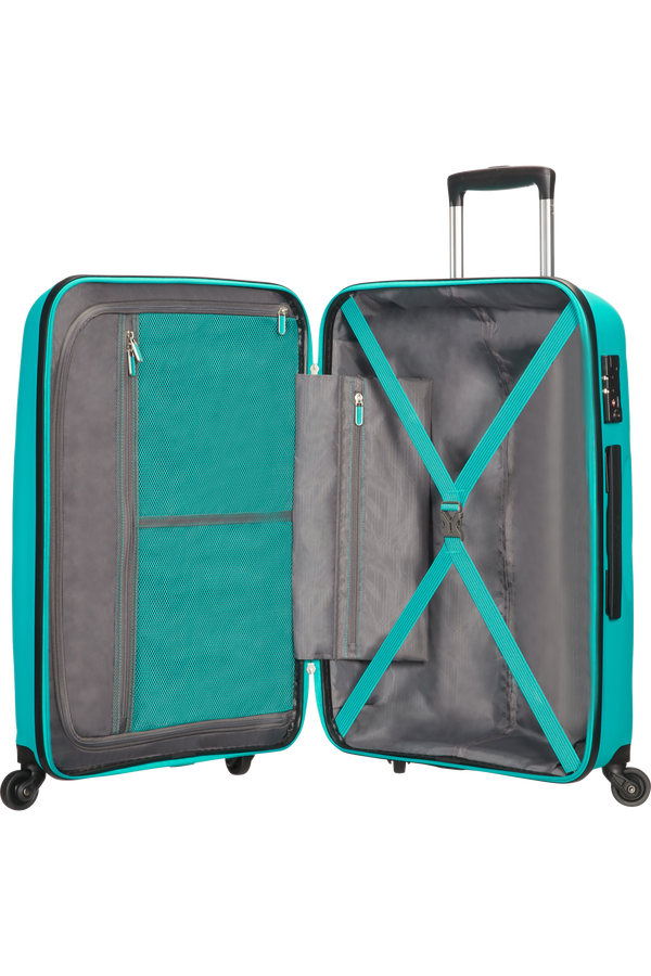 American Tourister Bon Air 4-wheel 66cm medium Spinner suitcase Deep Turquoise American Tourister Bon Air 4-wheel 66cm medium Spinner suitcase Deep Turquoise