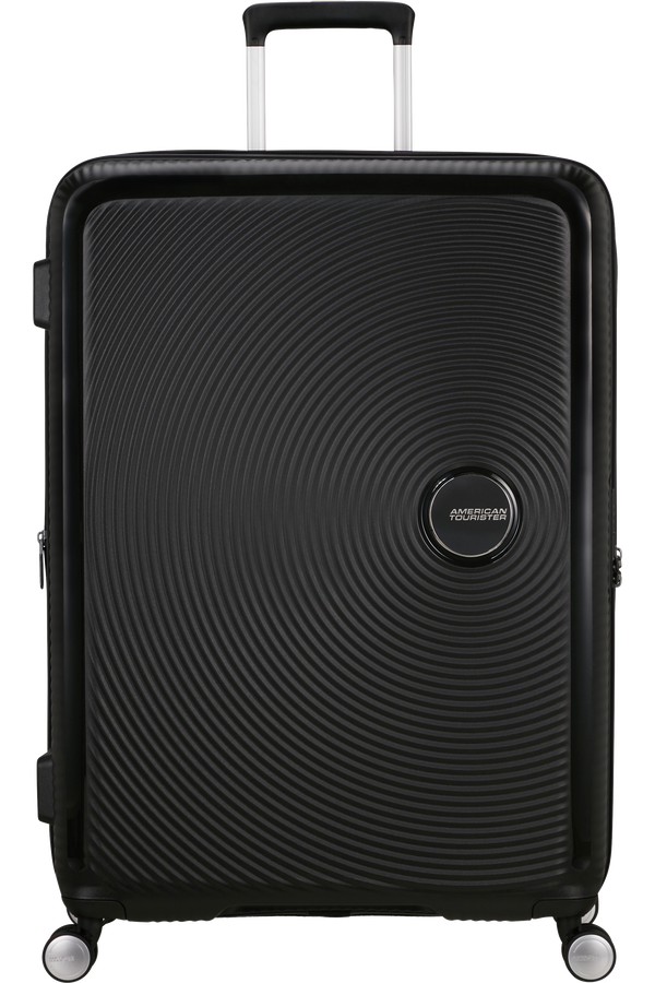 American Tourister SoundBox Spinner TSA Expandable 80cm  Čierne basy