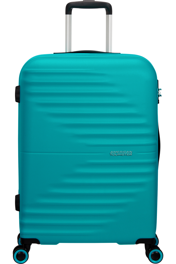 American Tourister Wavetwister Spinner TSA 66cm  Akvamarínová tyrkysová