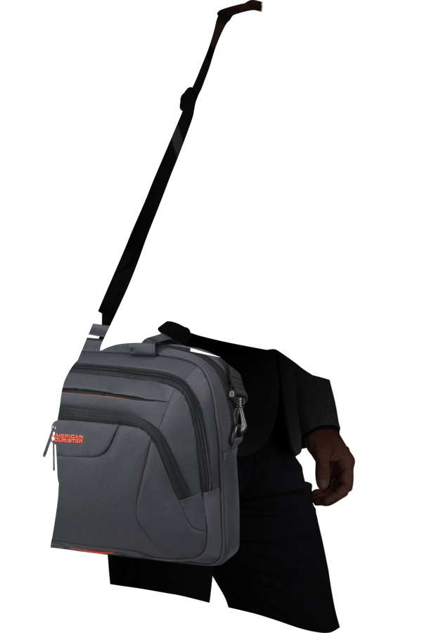 American Tourister At Work Laptop Bag  15.6inch Siv&aacute;/oranžov&aacute;