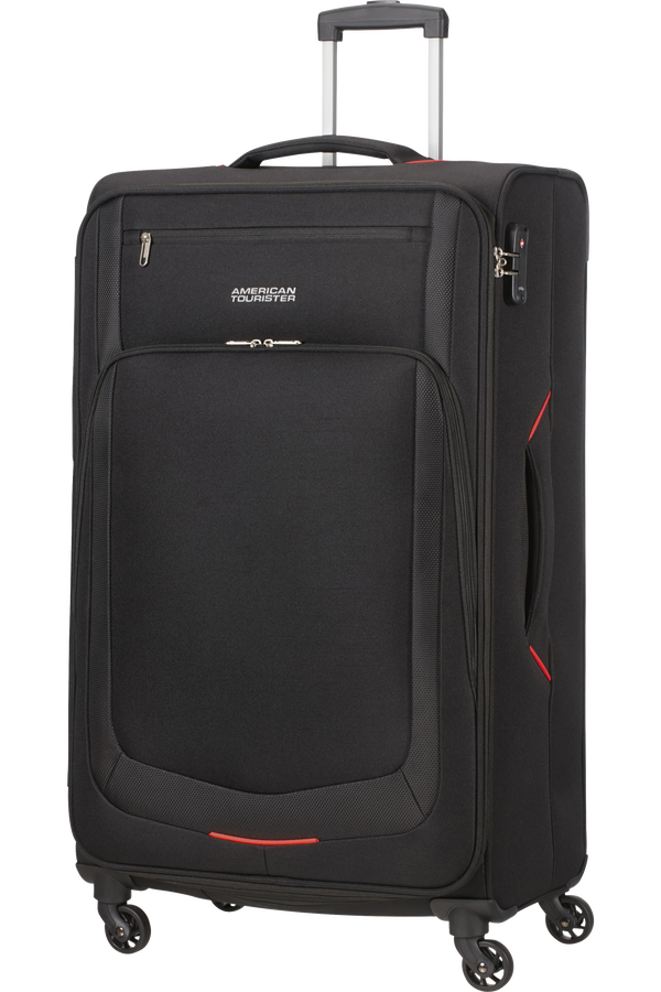American Tourister Summer Session Spinner TSA L  Čierna/červen&aacute;
