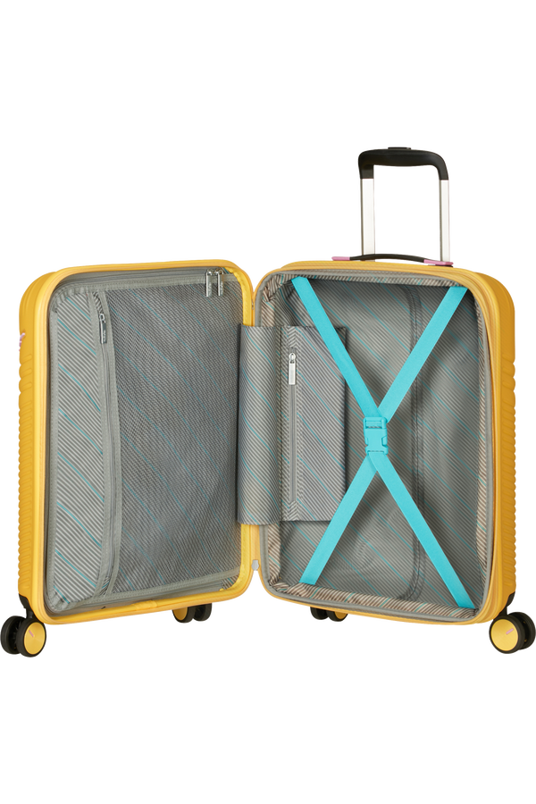 American Tourister Triple Trace Spinner TSA Expandable 55cm  Lemondrop/Pink American Tourister Triple Trace Spinner TSA Expandable 55cm  Lemondrop/Pink