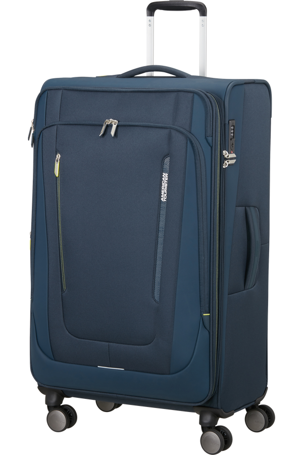 American Tourister Wanderlite Spinner EXP TSA L  Tmavá námornícka
