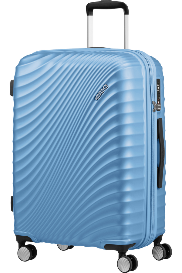 American Tourister Jetglam Spinner TSA Expandable 67cm  Metallic Powder Blue