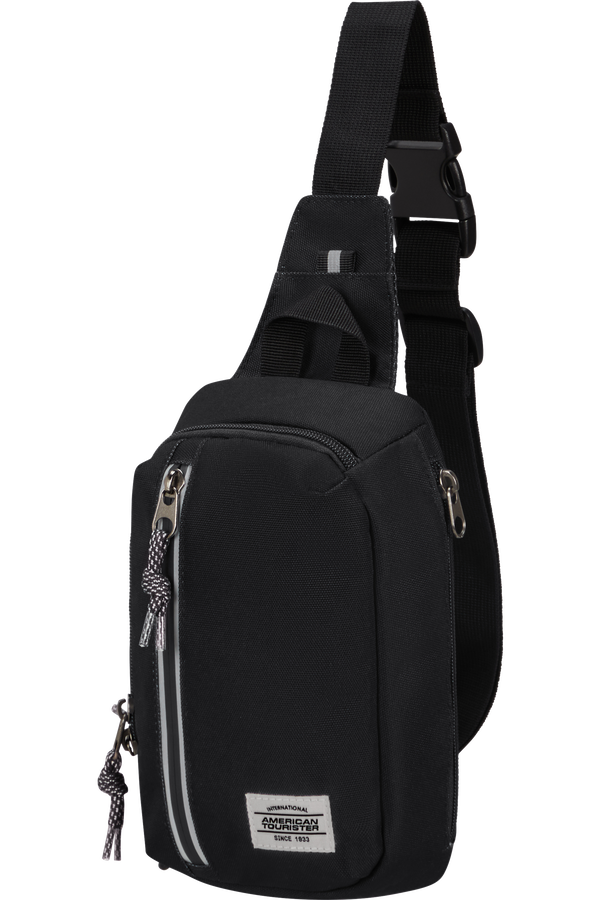 American Tourister Brightup Sling Bag Zip  Čierna