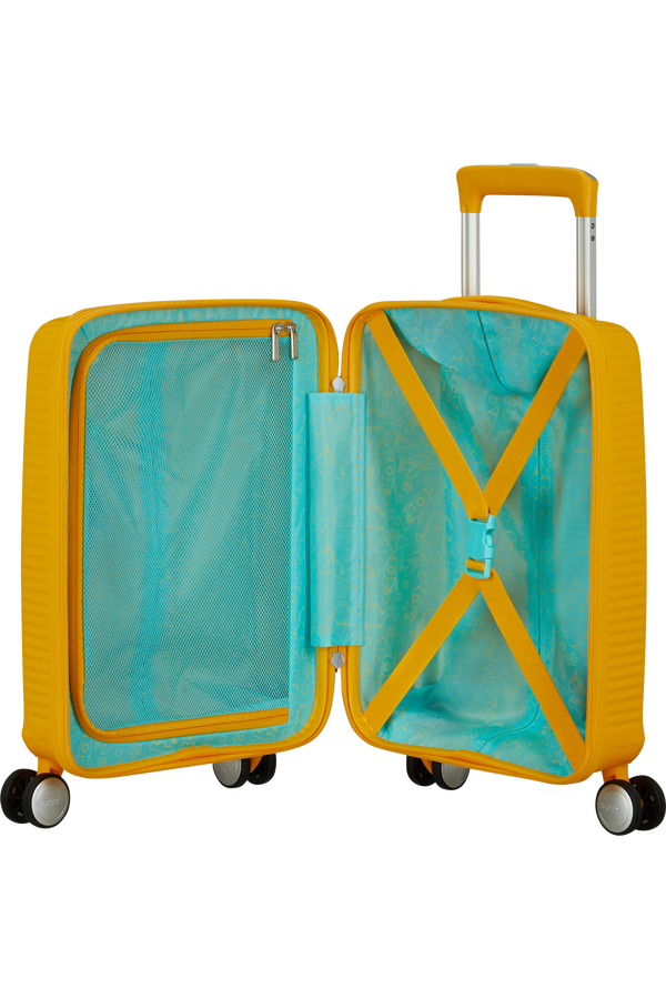American Tourister Soundbox Mini Spinner 47cm  Zlat&aacute; žlt&aacute;