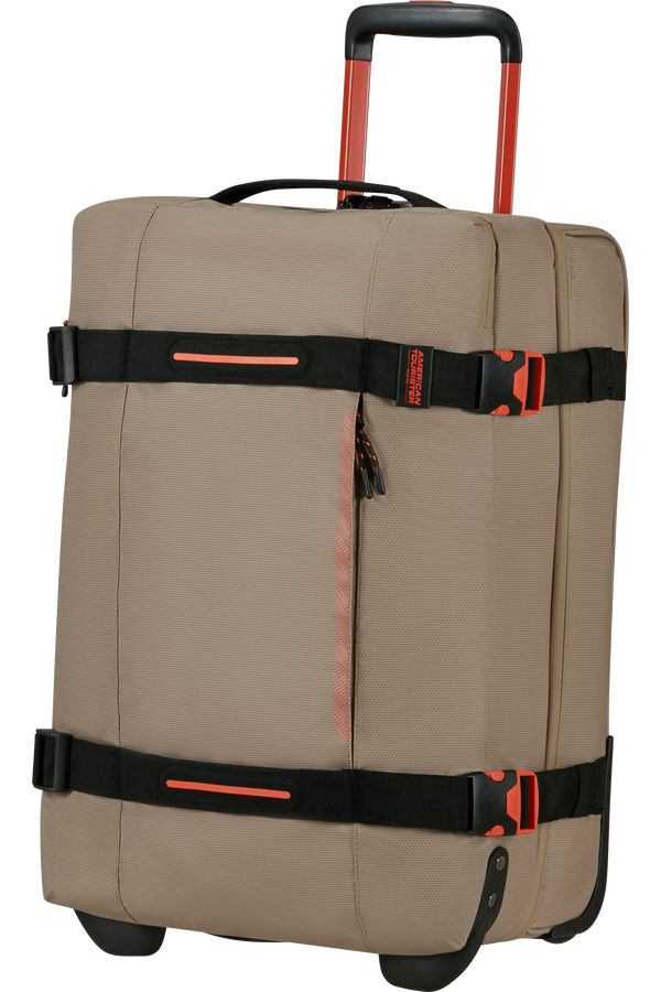 American Tourister Urban Track Duffle with Wheels Coated S  Beige/Orange American Tourister Urban Track Duffle with Wheels Coated S  Beige/Orange