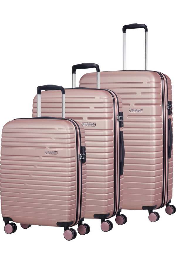 American Tourister Aero Racer 3 PC Set A  Ružová ruža