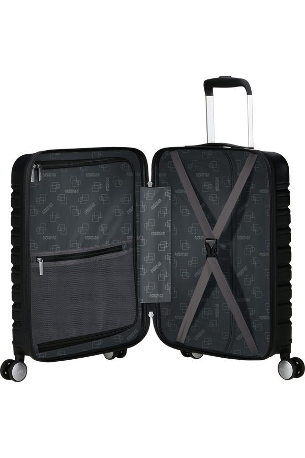 American Tourister Flashline SPIN. 55/20 FRONTLOADER  Shadow Black American Tourister Flashline SPIN. 55/20 FRONTLOADER  Shadow Black