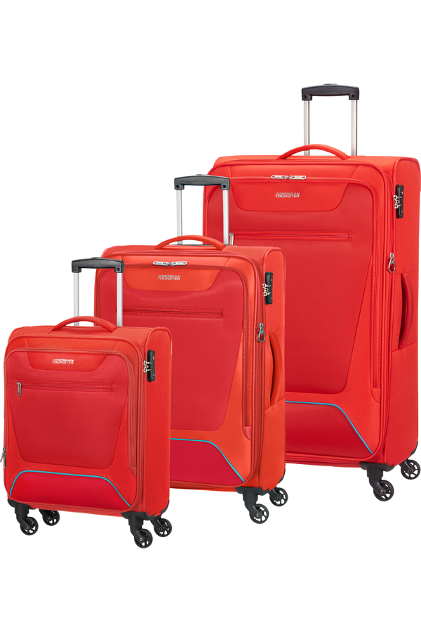 American Tourister Hyperbreez 3 pc Set A  Červená