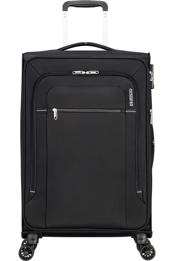 American Tourister Crosstrack Spinner Expandable 67cm  Čierna/siv&aacute;