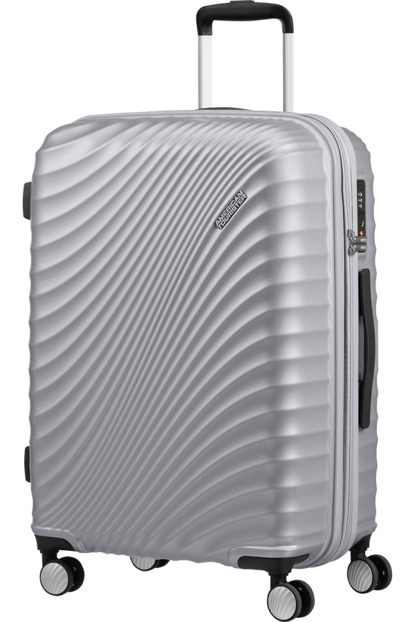 American Tourister Jetglam Spinner 67cm  Kovová strieborná