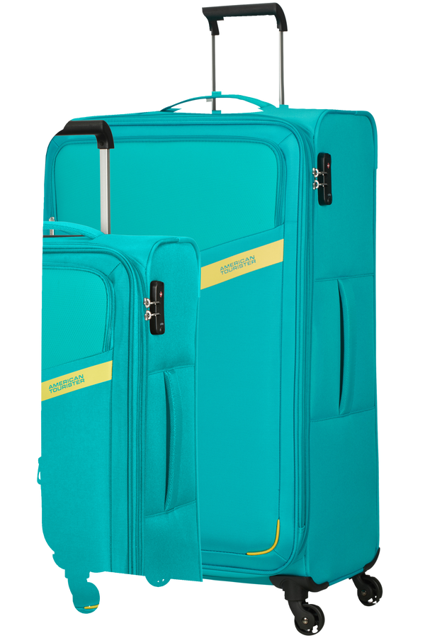 American Tourister Springwave 3 PC Set A  Mint/Yellow