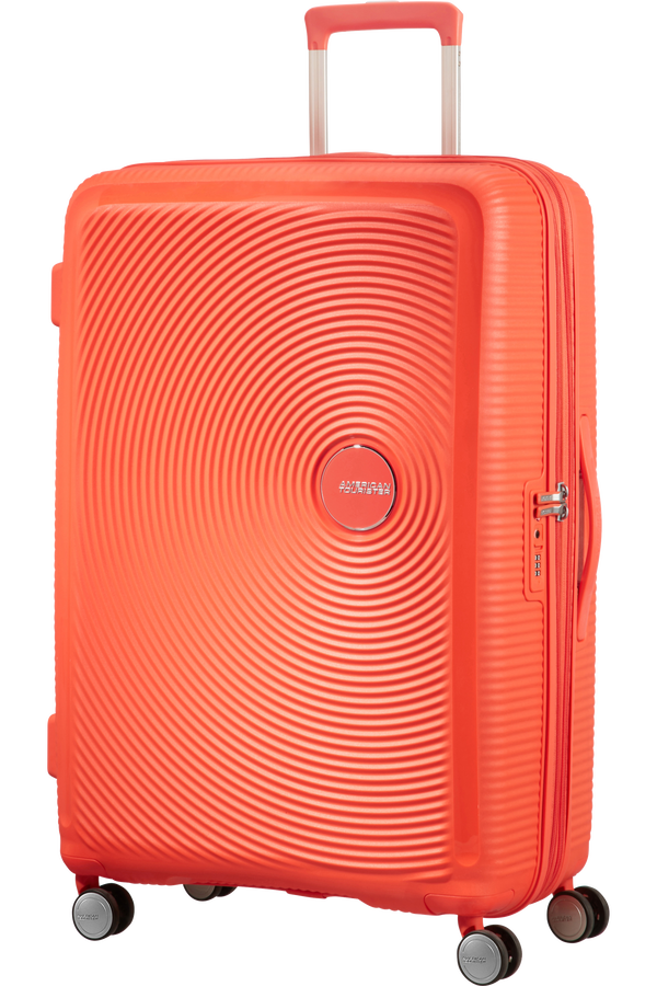 American Tourister Soundbox Spinner 77  Spicy Peach American Tourister Soundbox Spinner 77  Spicy Peach