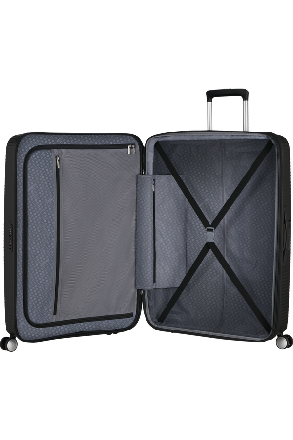 American Tourister SoundBox Spinner TSA Expandable 80cm  Čierne basy