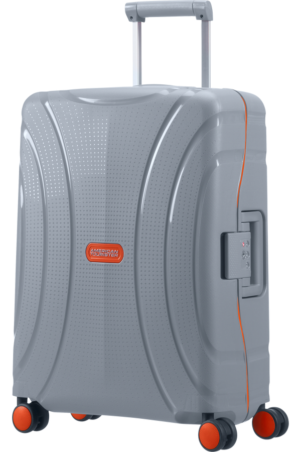 American Tourister Lock'n'Roll 4-wheel cabin baggage Spinner suitcase 55x40x20cm Volt Grey American Tourister Lock'n'Roll 4-wheel cabin baggage Spinner suitcase 55x40x20cm Volt Grey