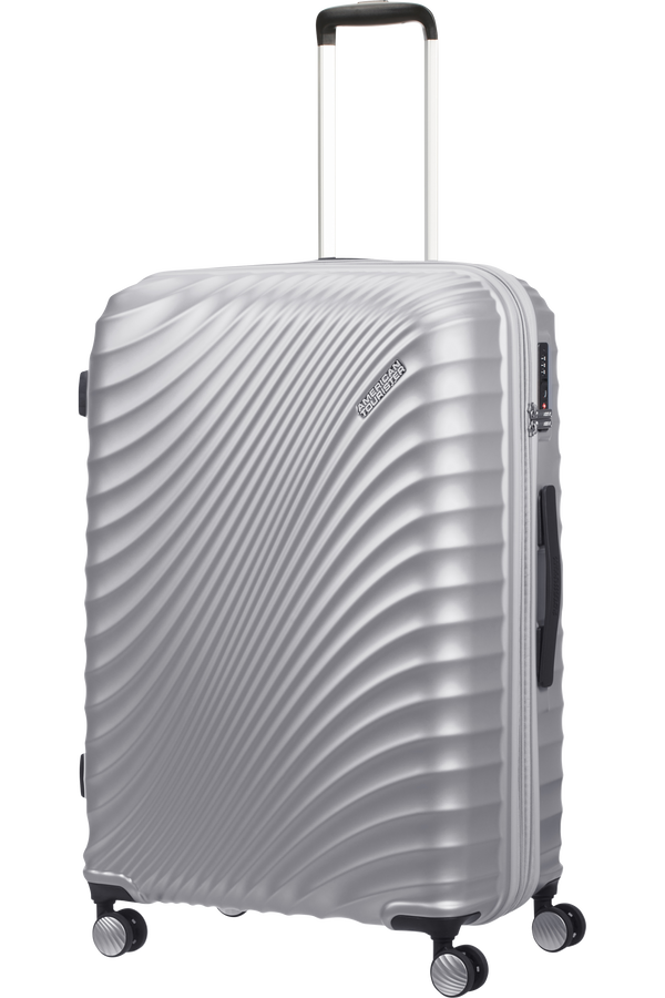 American Tourister Jetglam Spinner 77cm  Kovová strieborná