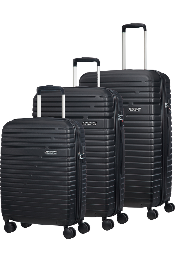 American Tourister Aero Racer 3 PC Set A  Sýta čierna