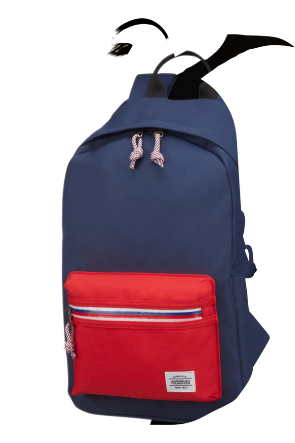 American Tourister Upbeat Backpack ZIP  Námornícka/červená