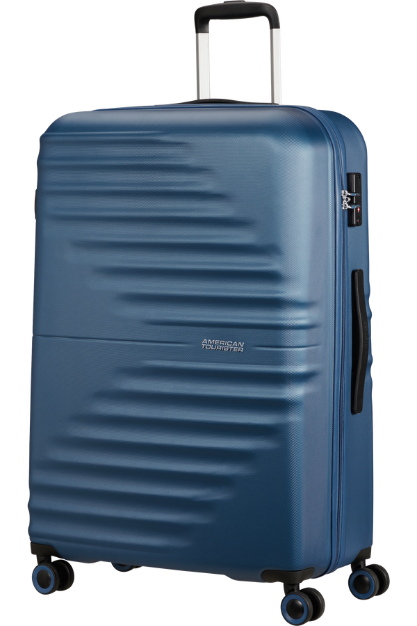 American Tourister Wavetwister Spinner TSA 77cm  Tmavá námornícka