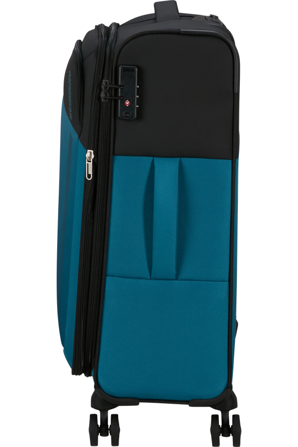 American Tourister Daring Dash Spinner Expandable TSA M  Čierna/modr&aacute;