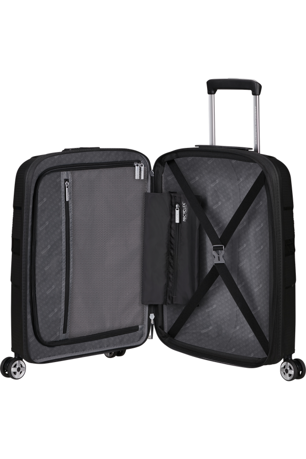 American Tourister Starvibe Spinner Expandable TSA 55cm Čierna