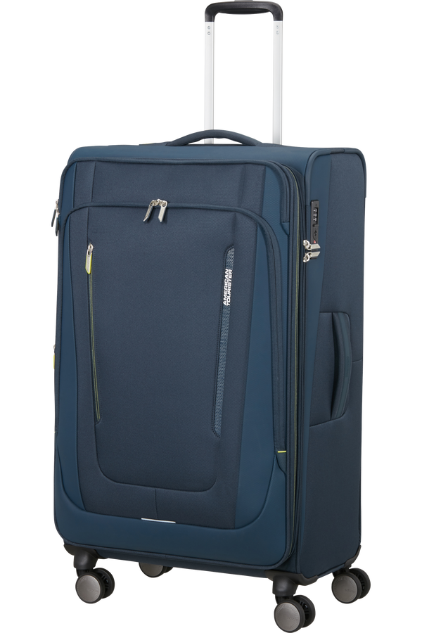 American Tourister Wanderlite Spinner EXP TSA L  Tmavá námornícka