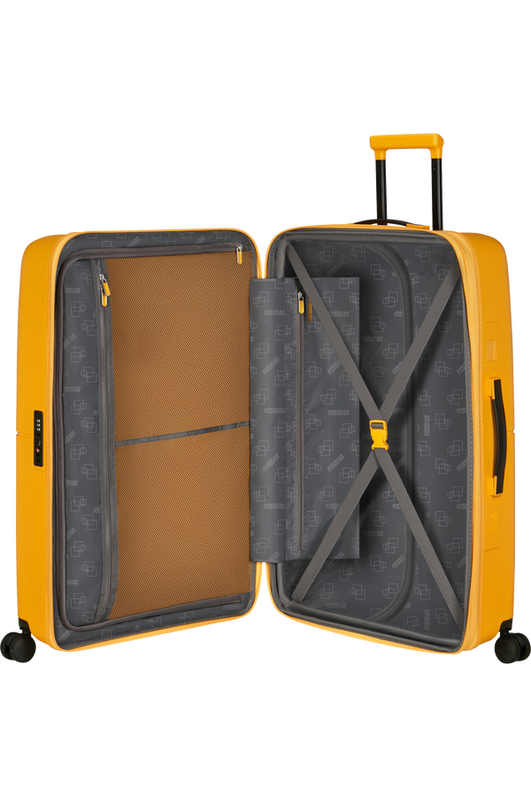 American Tourister DashPop Spinner Expandable TSA 77cm Zlatá žltá American Tourister DashPop Spinner Expandable TSA 77cm Zlatá žltá