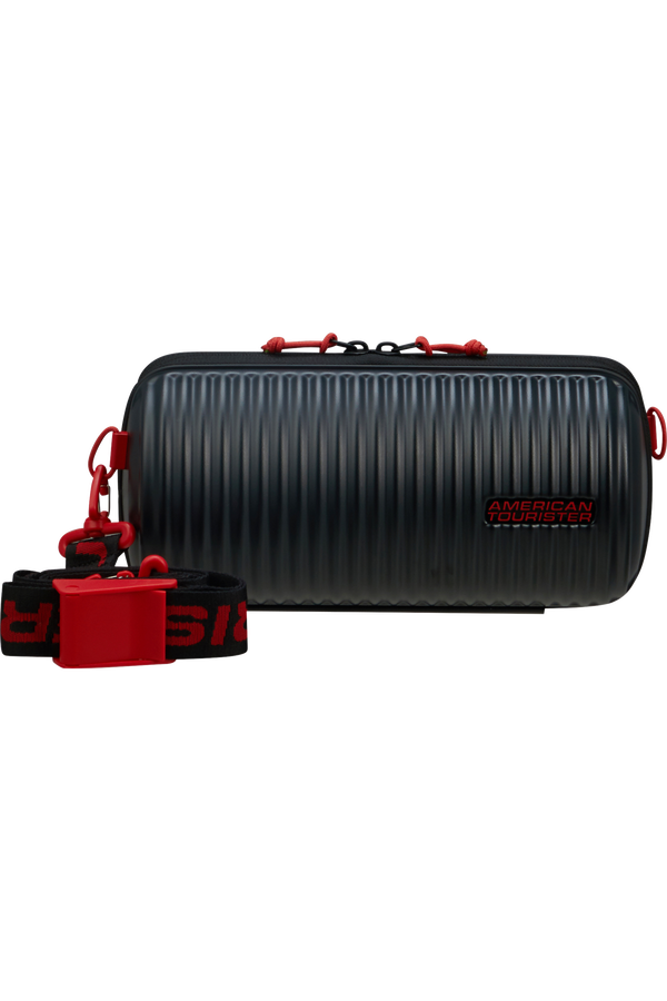 American Tourister Rollio Cross Body  Čierna/červen&aacute;