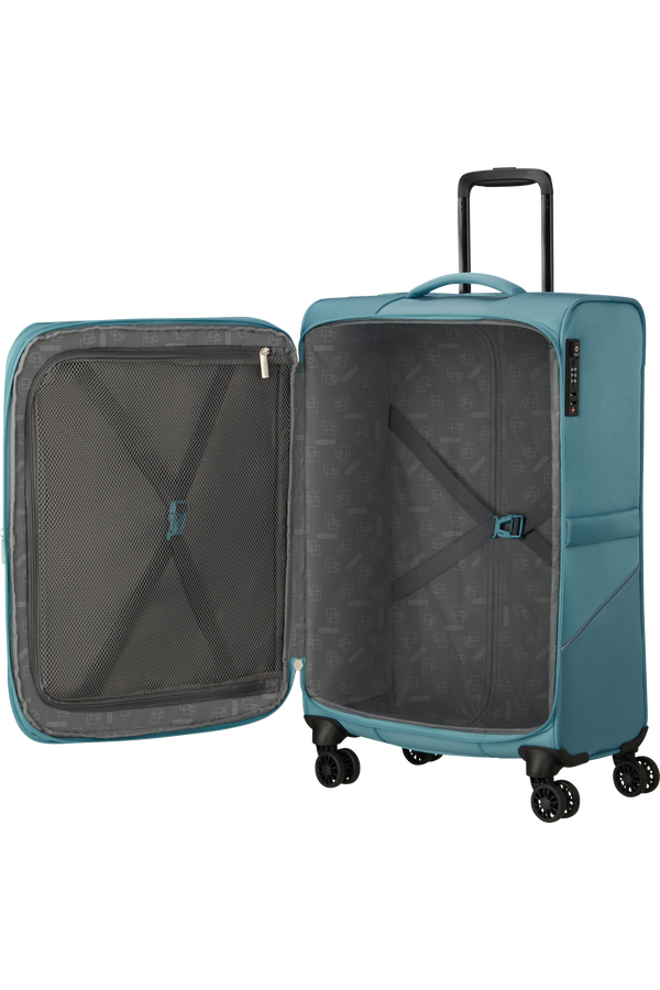 American Tourister SummerRide Spinner M EXP TSA 69cm Modrý vánok