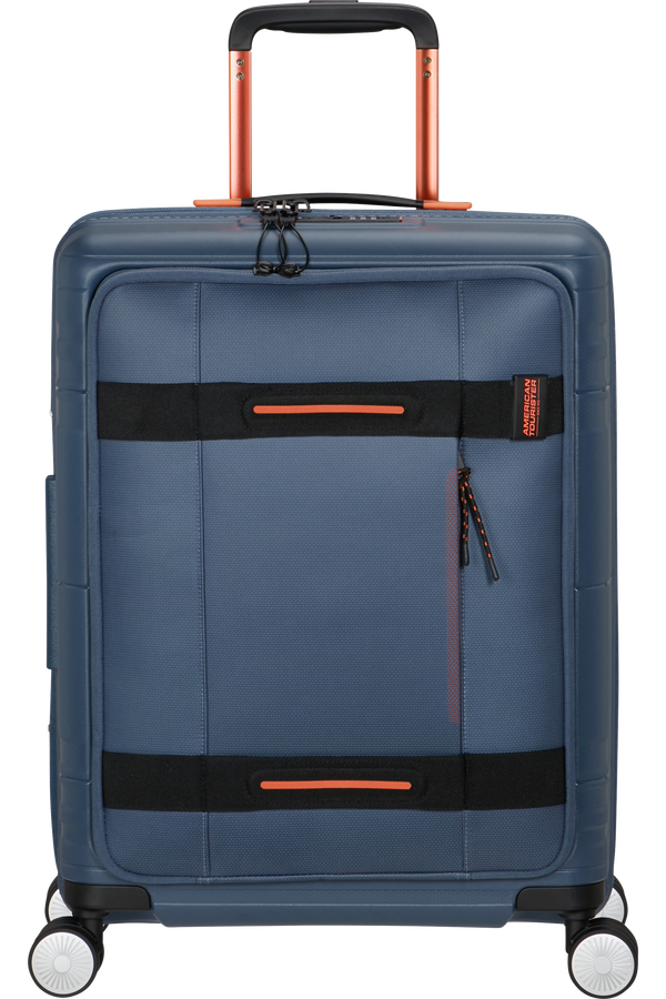 American Tourister Hello Cabin Spinner Exp Coated 55cm  Navy/Orange