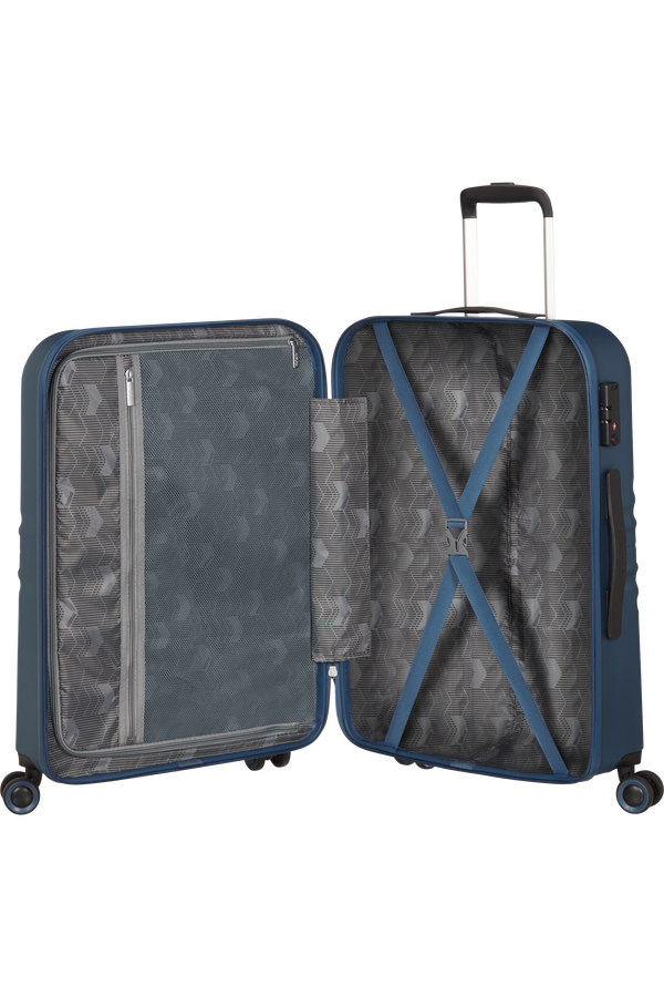 American Tourister Wavetwister Spinner TSA 66cm  Tmav&aacute; n&aacute;morn&iacute;cka