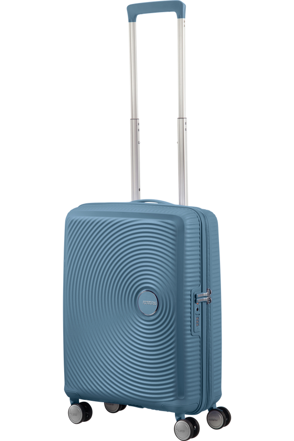 American Tourister Soundbox Spinner Expandable 55cm  Stone Blue