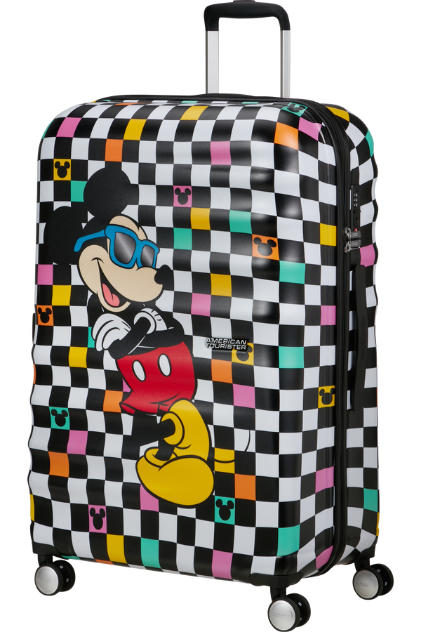 American Tourister Disney Wavebreaker Spinner TSA Disney Fl 77cm  Mickey Check