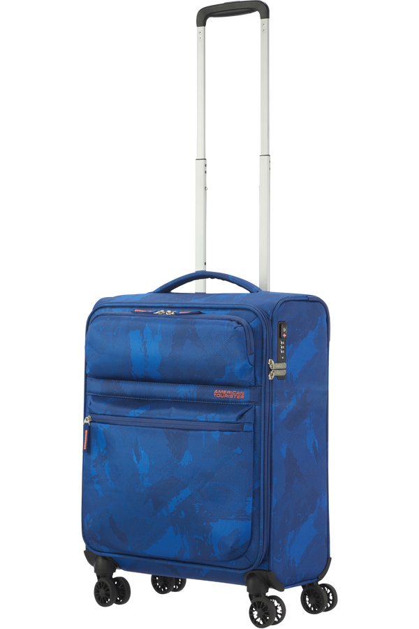 American Tourister Matchup Spinner Print TSA 55cm  Kamufl&aacute;žna modr&aacute;